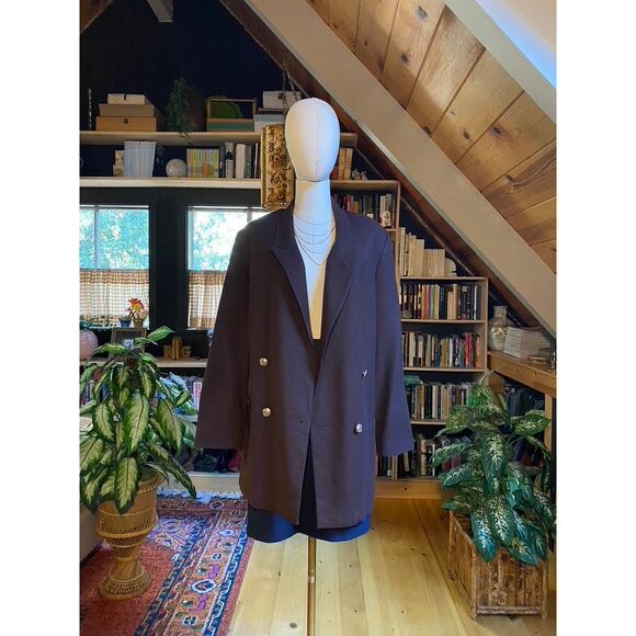 Vintage Wool Coat Brown - Picture 6 of 6